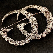 18K Double G Crystal Brooch