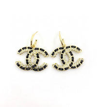 18K CC Leather Earrings