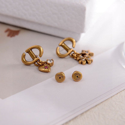 18K CD Lucky Charms Earrings