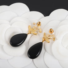 18K CC Camellia Pendant Earrings