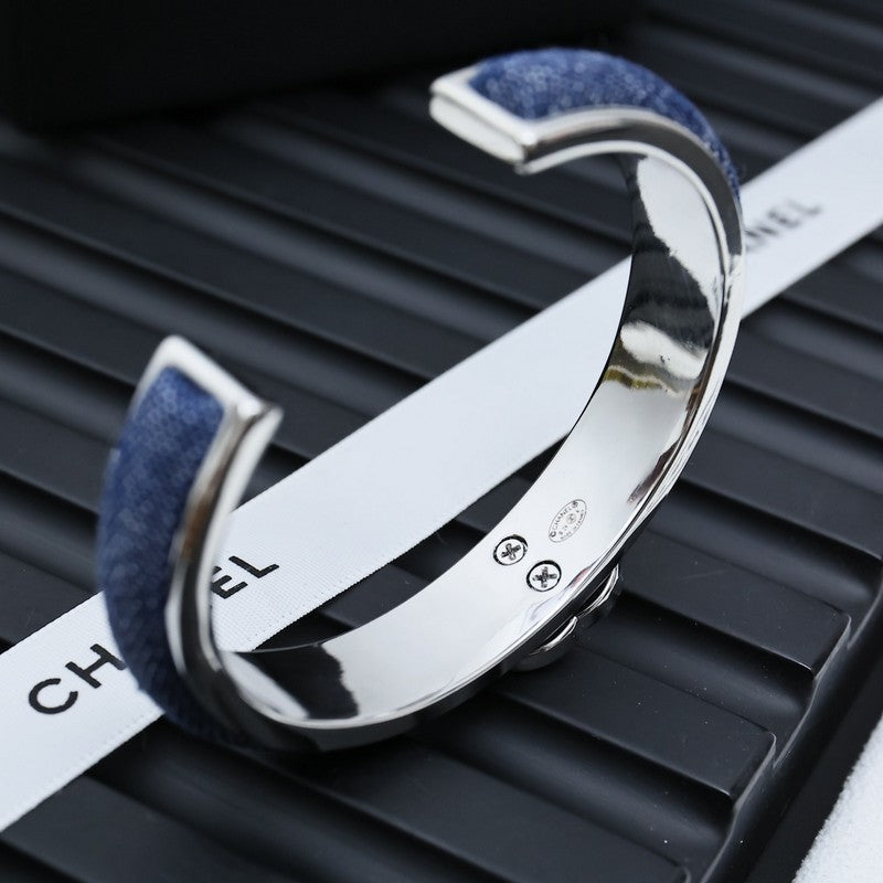 18K CC Denim Blue Cuff Bracelet