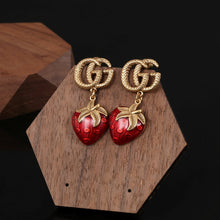 18K Double G Strawberry Earrings