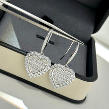 18K T Heart Diamonds Earrings