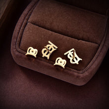 18K BB Logo Earrings