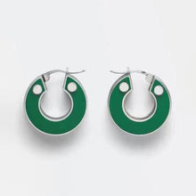 18K Bottega Veneta Green Earrings
