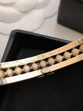 18K CC Crystal Open Cuff Bracelet