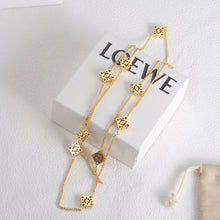 18K Anagram Long Necklace