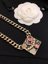 18K CC Pink Logo Chain Necklace