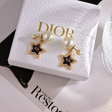 18K CD Tribales Star Pearl Earrings