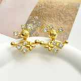 18K Louis Diamond Earrings