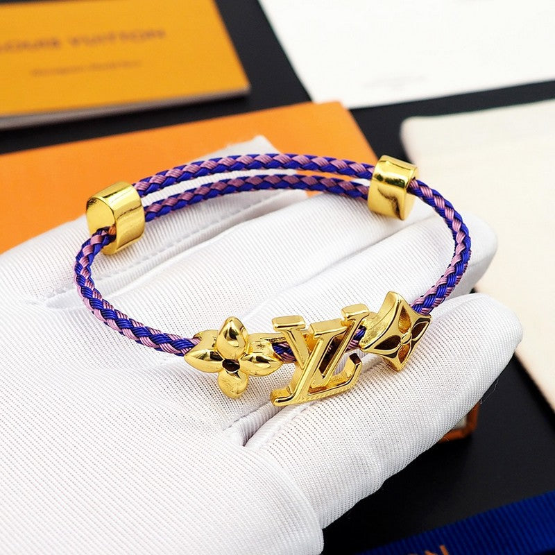 18K Louis Monogram Purple Gold Bracelet