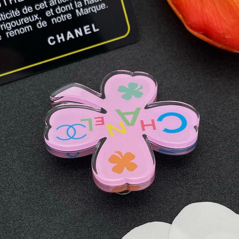 18K CC Color Flower Brooch