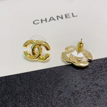 18K CC Gold Earrings