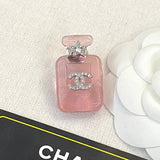 18K CC Perfume Color Bottle Brooch