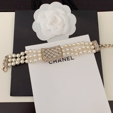 18K CC Bag Pearls Chain Bracelet