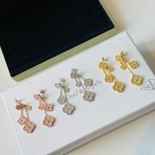 18K Magic Alhambra Four Diamonds Motifs Clover Earrings