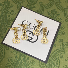 18K Double G Chain Earrings