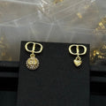 18K CD Pearl Diamond Drop Earrings