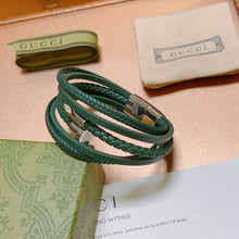 18K Double G Anger Forrest Green Bracelet
