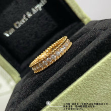 18K Yellow Gold Perlée Diamonds Ring