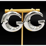 18K GG Large Gold Earrings