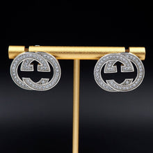 18K Double G Diamonds Earrings