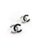 18K CC Black Diamonds Earrings