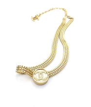 18K CC Choker Chain Necklace