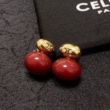 18K Triomphe Red Earrings