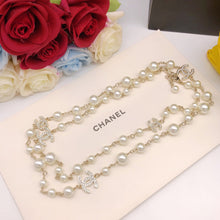 18K CC Long Pearls Necklace