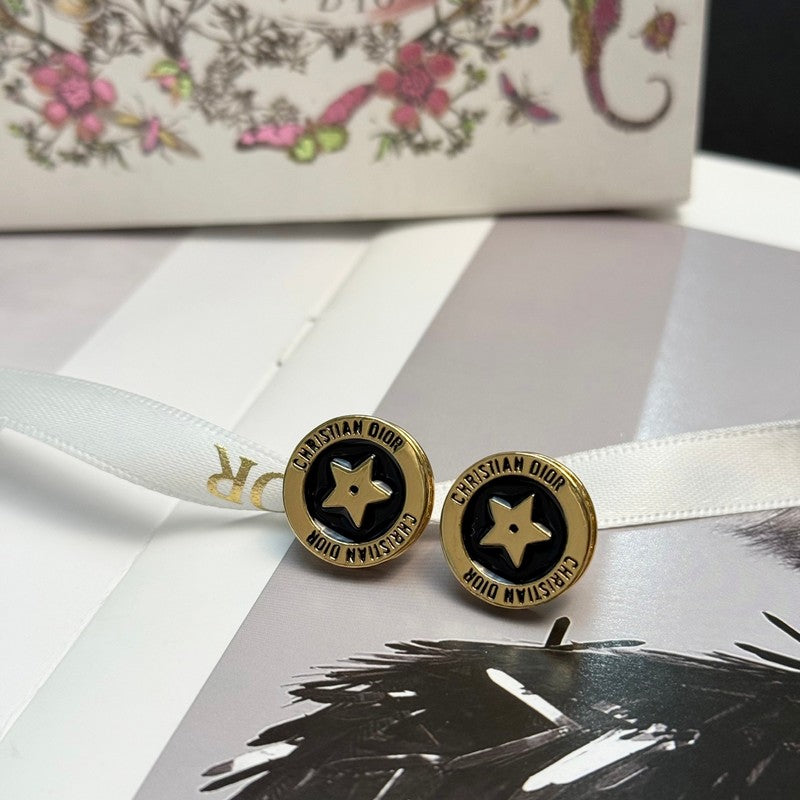 18K CD Night Code Earrings