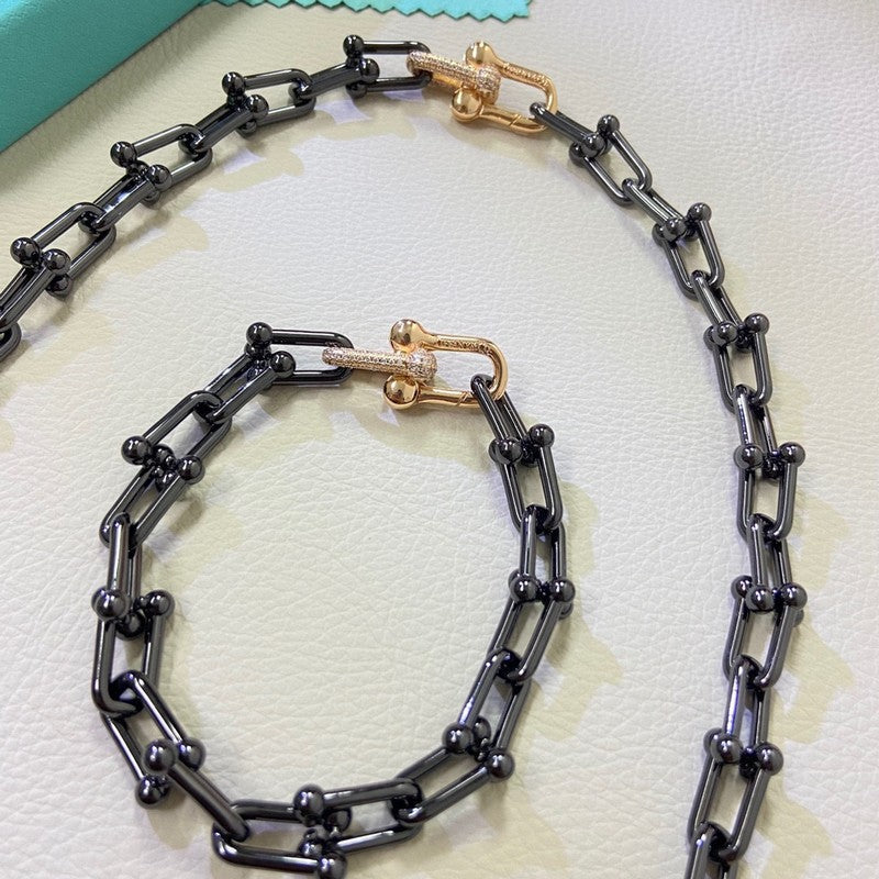 18K T HardWear Titanium Link Necklaces