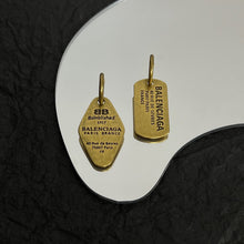 18K BB Plate Earrings