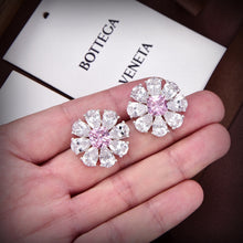 18K BV Pink Crystals Earrings