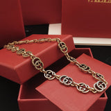 18K GG Vintage Interlocking G Twist Chain Necklace