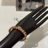 18K CC 26C Black Open Cuff Bracelet