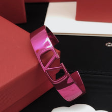 18K Vlogo Pink Cuff Bracelet