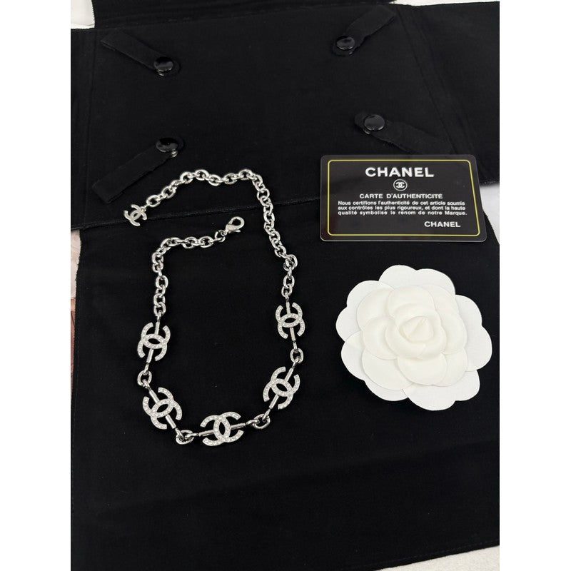 18K CC Gold Diamond Necklace