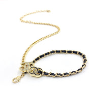 18K CC Black & White Necklace