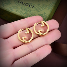 18K Double G Hollow Earrings