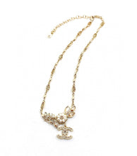 18K CC Flower Diamond Necklace