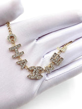 18K CC Script Diamonds Necklace