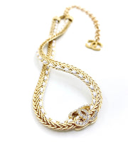 18K CC Diamonds Choker Necklace
