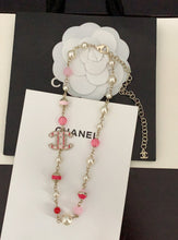 18K CC Pink & White Pearls Necklace
