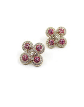 18K CC Pink Diamonds Earrings