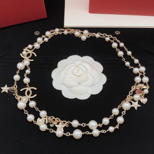 18K CC No.5 Star Long Pearl Necklace