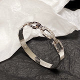 18K Louis White Gold Bracelet