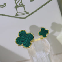 18K Magic Alhambra Malachite Clover Ring