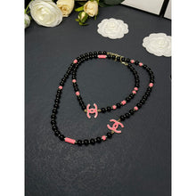 18K CC 24B Black Pearls Necklace