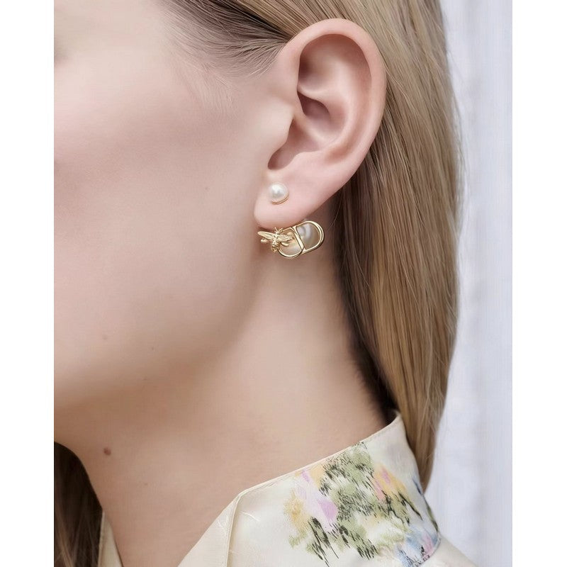18K CD Tribales Pearl Earrings